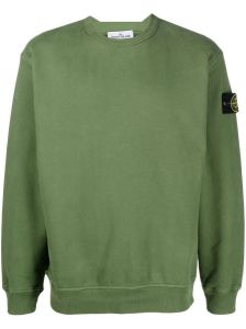 Stone Island Sweater met patch Groen