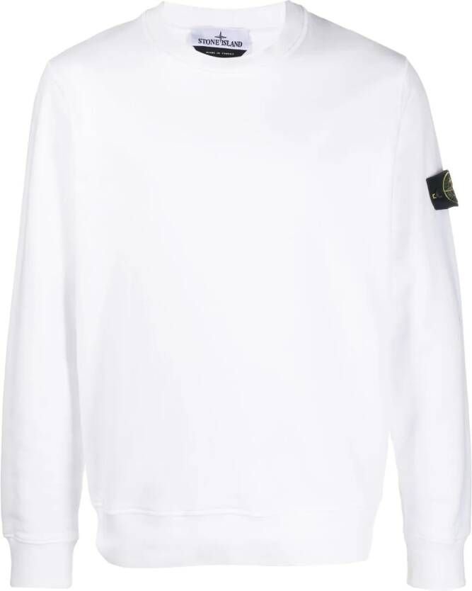 Stone Island Sweater met patch Wit