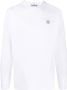Stone Island T-shirt met Compass-logopatch Wit - Thumbnail 1