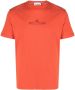 Stone Island T-shirt met logoprint Oranje - Thumbnail 1