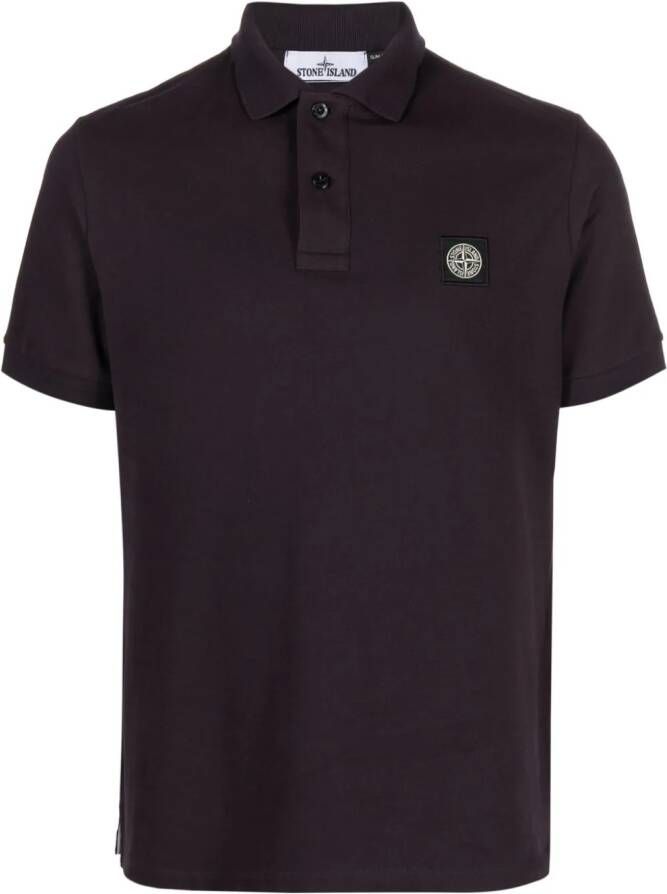 Stone Island T-shirt met print Paars