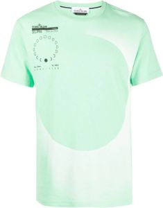 Stone Island T-shirt met ronde hals Groen