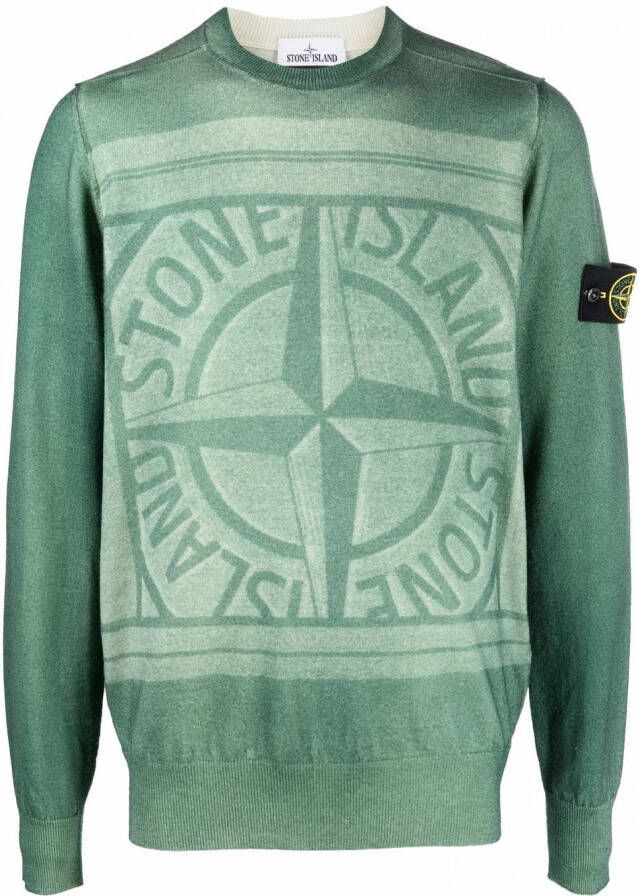 Stone Island Trui met ronde hals Groen