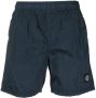 Stone Island Zwembroek met geborduurd logo Blauw - Thumbnail 1