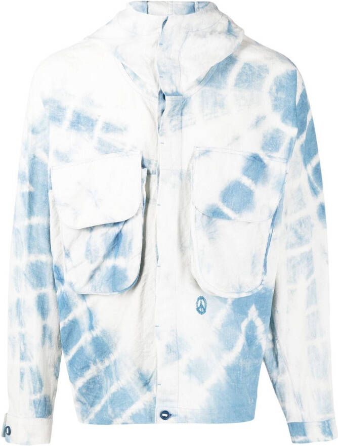 STORY mfg. Jack met capuchon Blauw