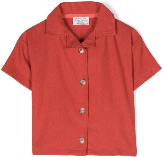 Studio Clay Air linnen shirt Rood