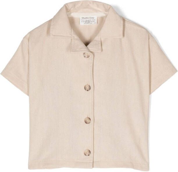 Studio Clay Shirt met korte mouwen Beige
