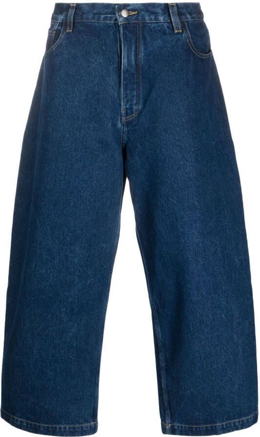 Studio Nicholson Cropped jeans Blauw