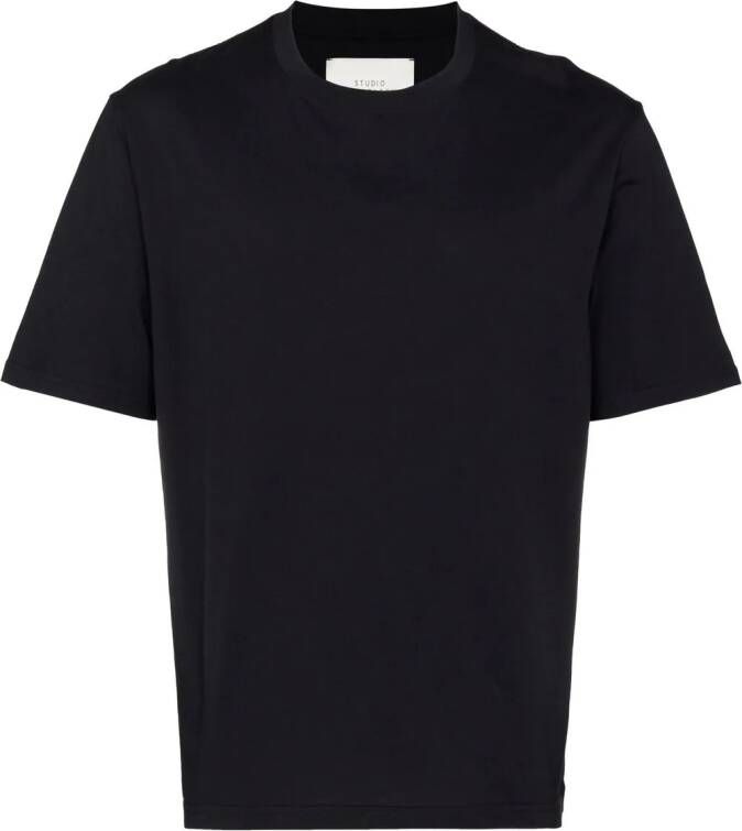 Studio Nicholson T-shirt met ronde hals DARKEST NAVY