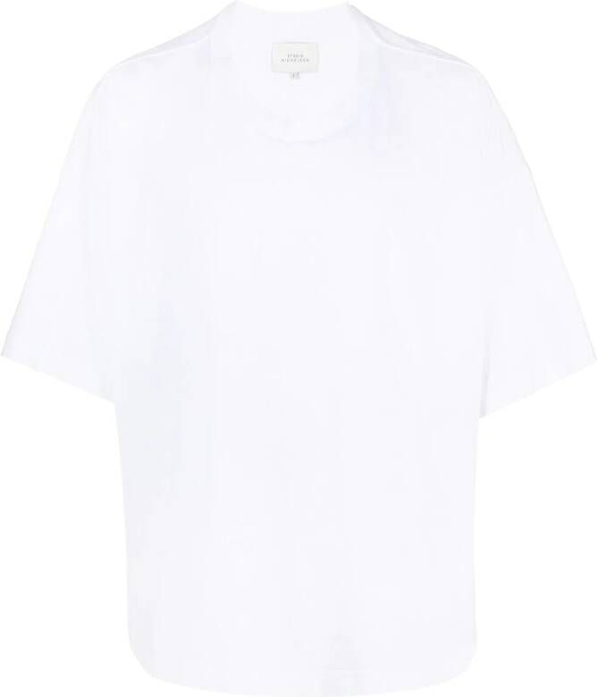 Studio Nicholson T-shirt met ronde hals Wit