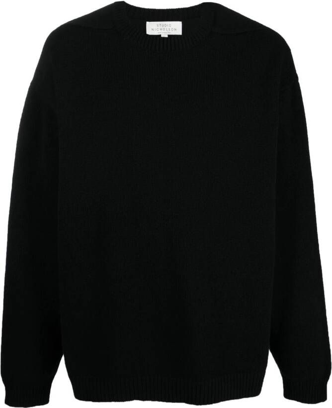 Studio Nicholson Trui met ronde hals Zwart