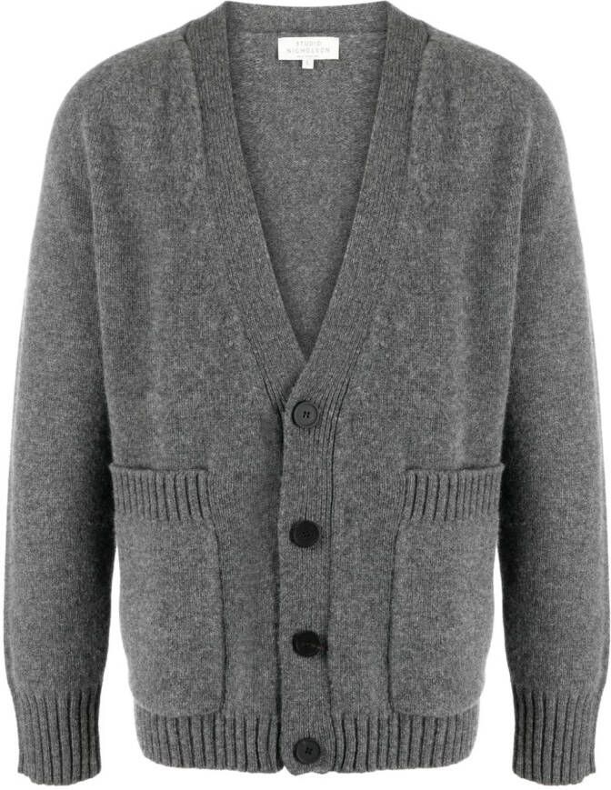 Studio Nicholson Vest met V-hals Grijs