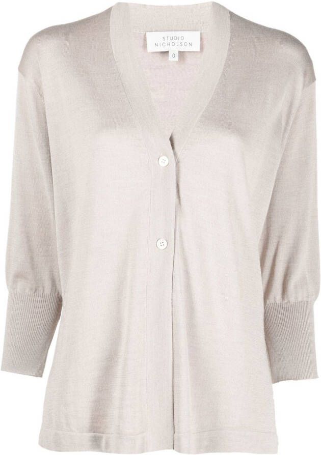 Studio Nicholson Vest van zijde Beige