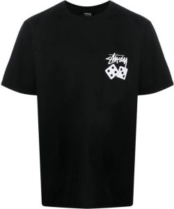 Stüssy T-shirt met logoprint Zwart