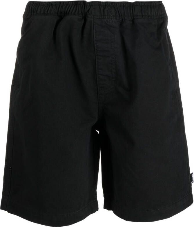 Stüssy Bermuda shorts met elastische tailleband Zwart