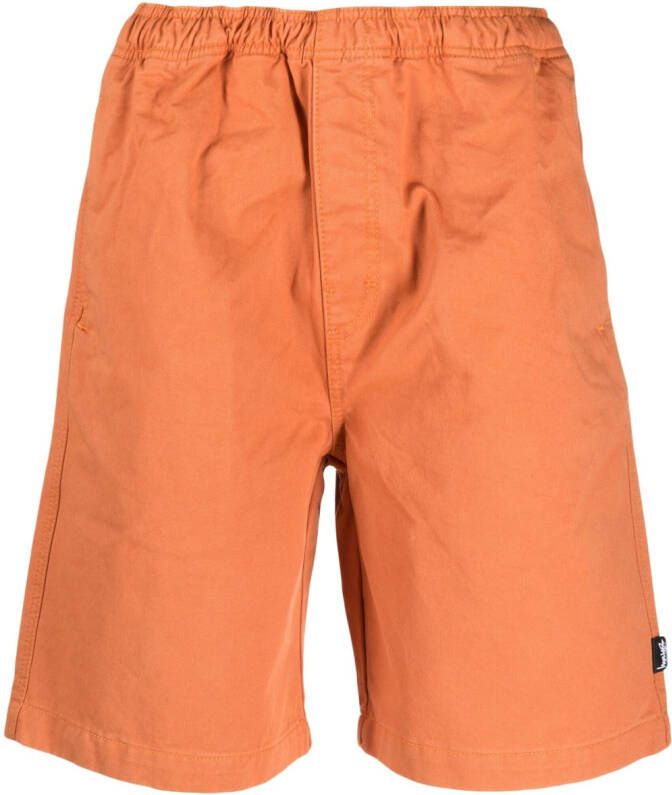 Stüssy Shorts met elastische taille Oranje