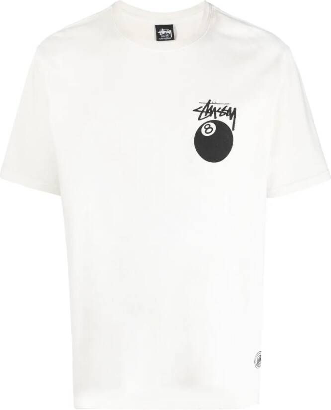 Stüssy T-shirt met print Beige