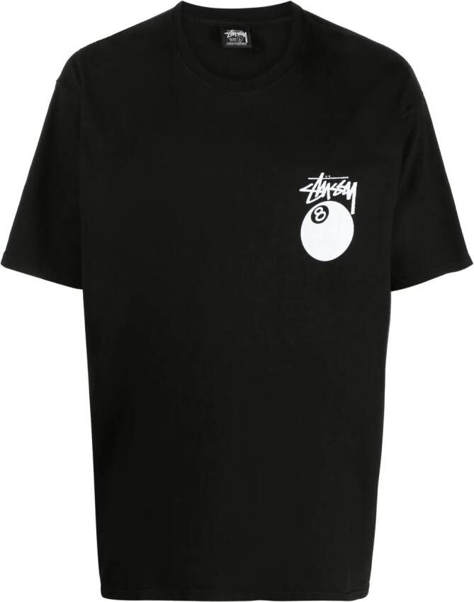 Stüssy T-shirt met print Zwart