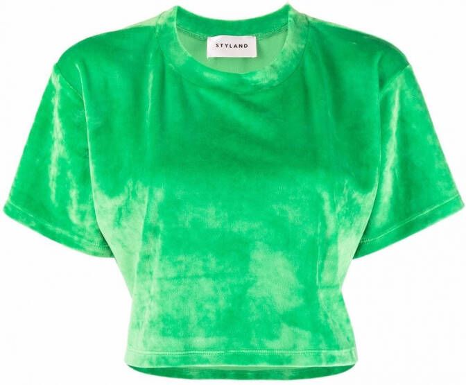 STYLAND Cropped T-shirt Groen
