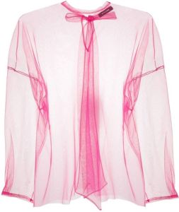 STYLAND Doorzichtige blouse Roze