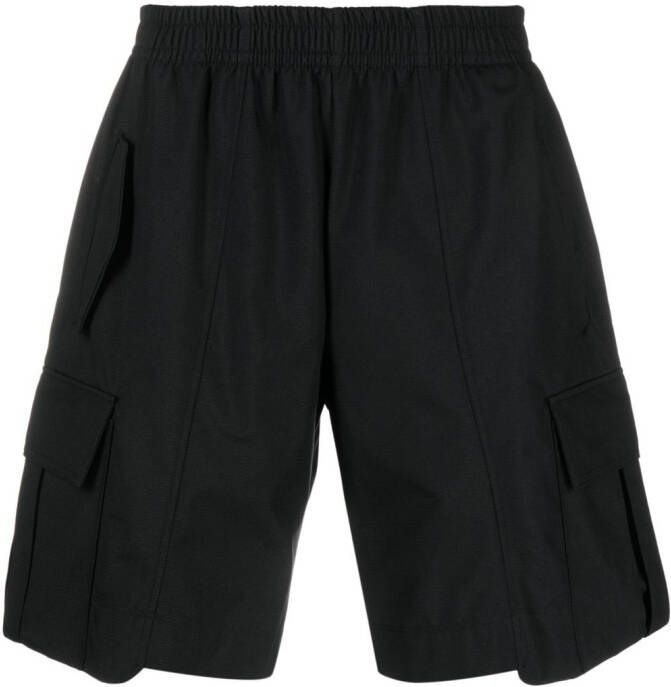 STYLAND Shorts met elastische tailleband Zwart
