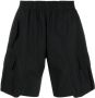 STYLAND Shorts met elastische tailleband Zwart - Thumbnail 1