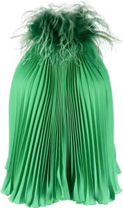 STYLAND Geplooide blouse Groen