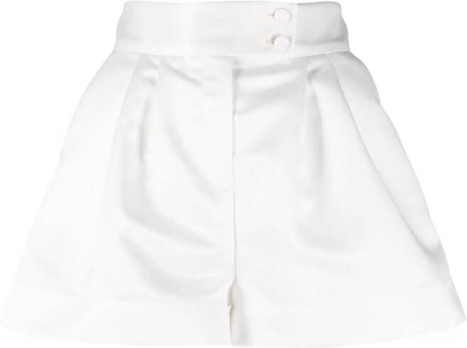 STYLAND Geplooide shorts Wit