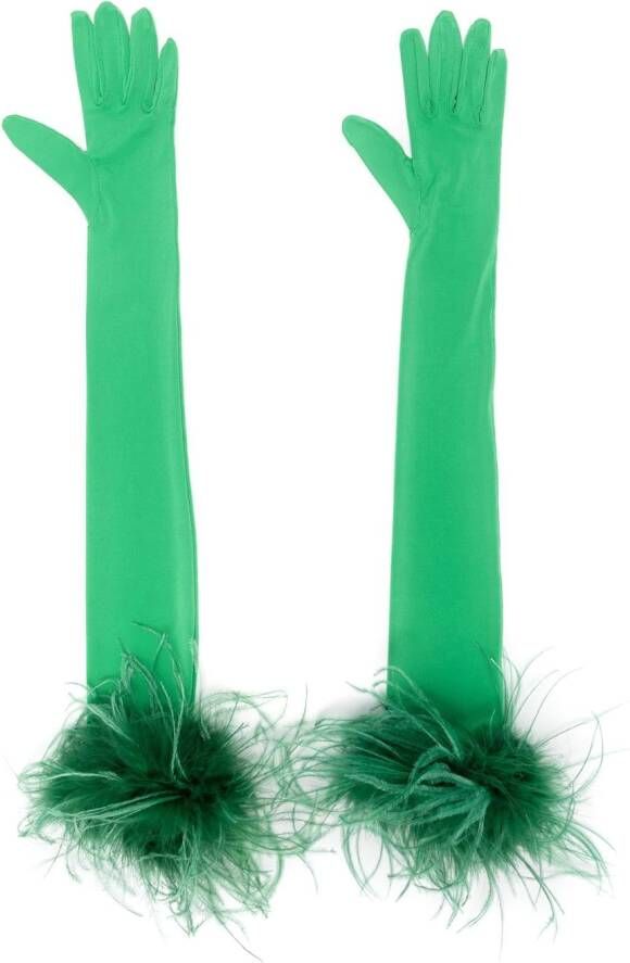 STYLAND Lange handschoenen Groen