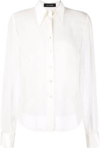 STYLAND Semi-doorzichtige blouse Wit