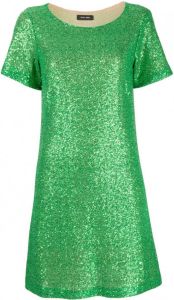 STYLAND Mini-jurk met pailletten Groen