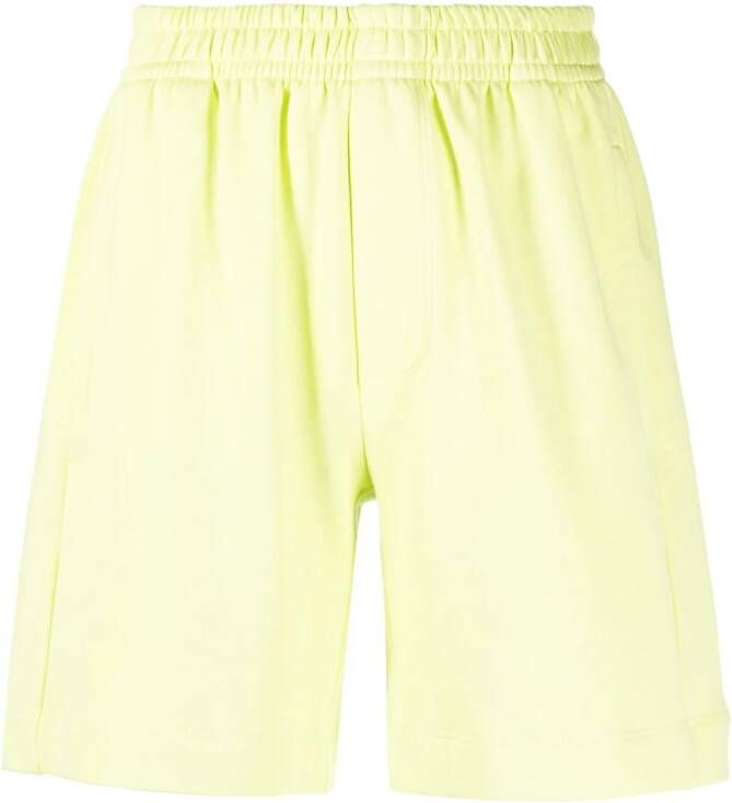 STYLAND Shorts met elastische taille Groen