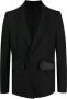 Sulvam Blazer met enkele knoop Zwart - Thumbnail 1