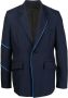 Sulvam Blazer met krijtstreep Blauw - Thumbnail 1