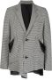 Sulvam Blazer met pied-de-poule print Grijs - Thumbnail 1