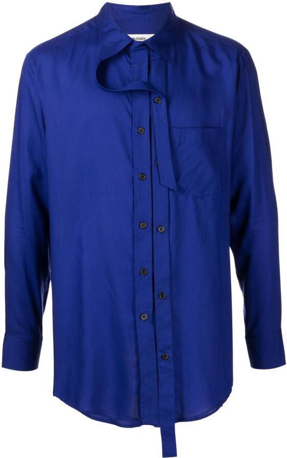Sulvam Button-up overhemd Blauw