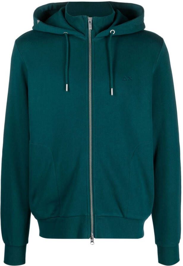 Sun 68 Hoodie met trekkoord Groen