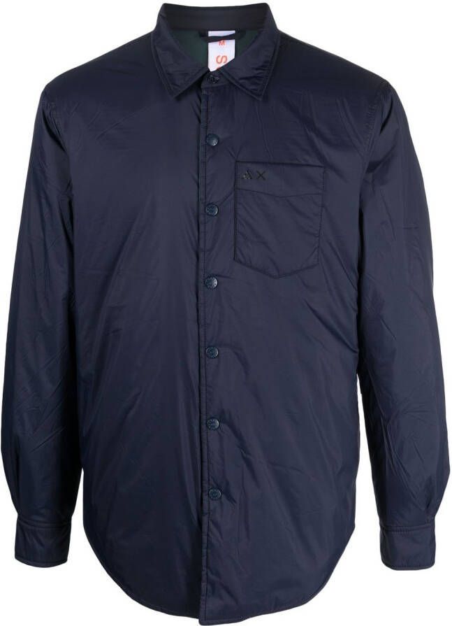 Sun68 Gewatteerd overhemd Blauw