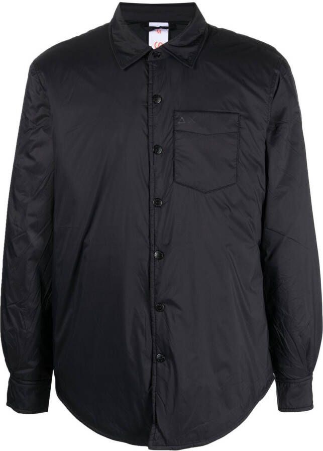 Sun68 Gewatteerd overhemd Zwart