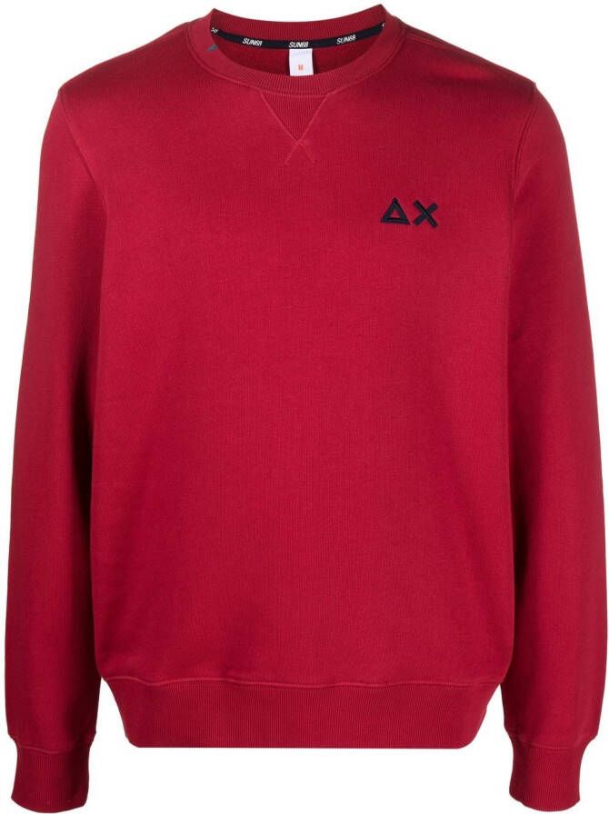 Sun 68 Sweater met ronde hals Rood