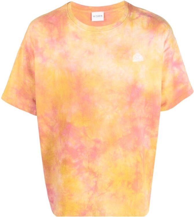 Sundek T-shirt met logo-reliëf Roze
