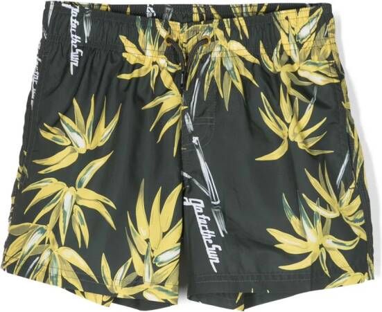 Sundek Zwembroek met print Groen