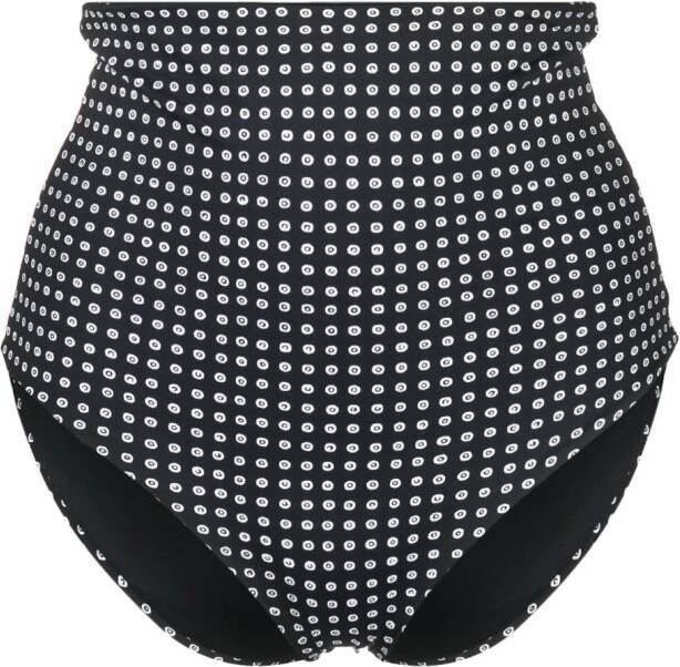 Sundek x 10 CORSO COMO high waist bikinislip Zwart