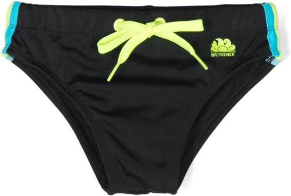 Sundek Zwembroek met logoprint Zwart