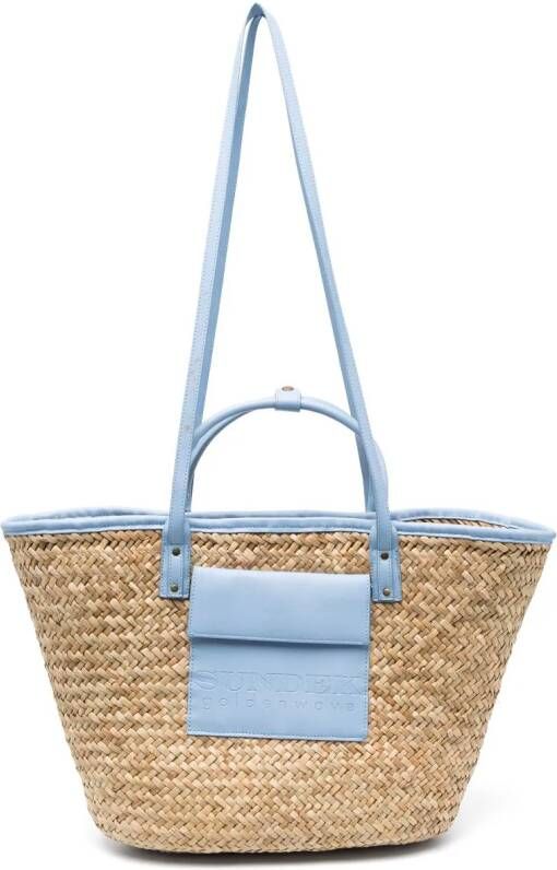 Sundek rieten shopper Beige