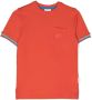 Sundek T-shirt met geborduurd logo Oranje - Thumbnail 1