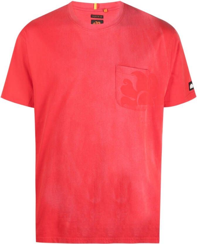 Sundek T-shirt met logoprint Rood