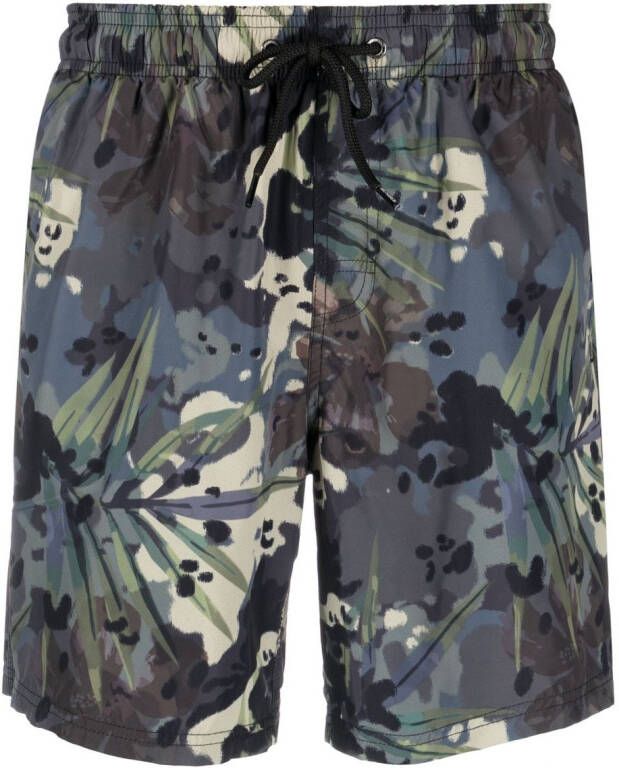 Sundek Zwembroek met print Groen