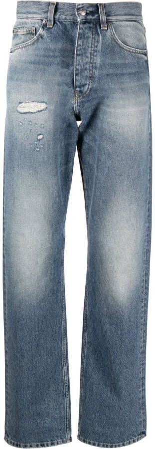 Sunflower Gerafelde jeans Blauw