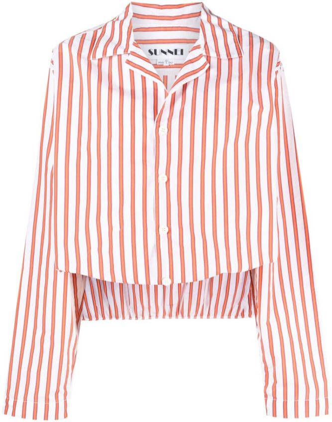 Sunnei Blouse met krijtstreep Wit